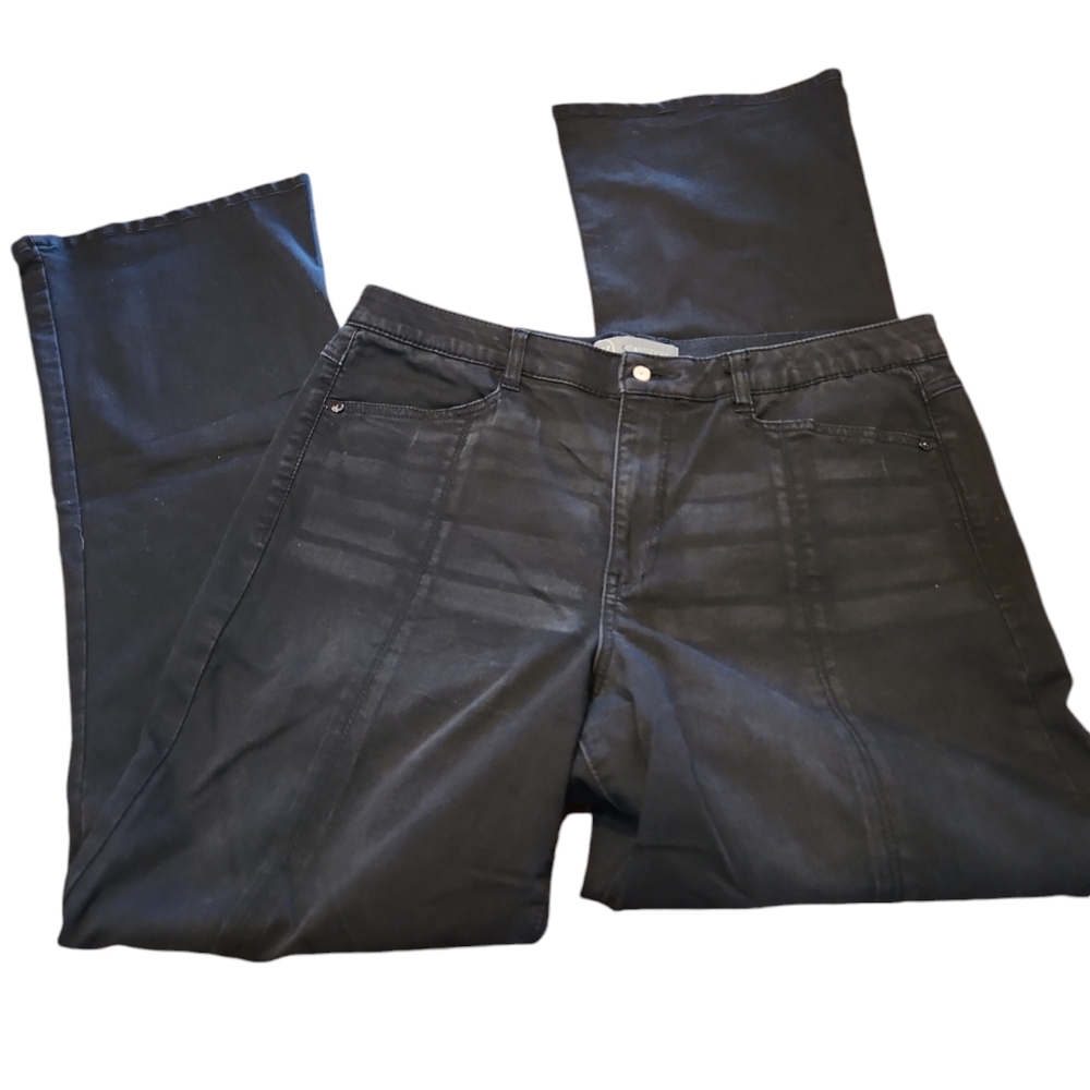 Wit & Wisdom Boot Stretch Black Jeans Size 16